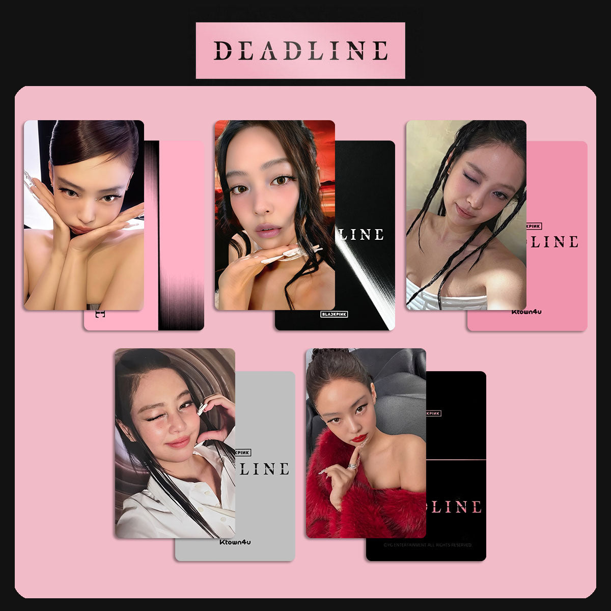 JENNIE JISOO ROSE LISA DEADLINE Photocard