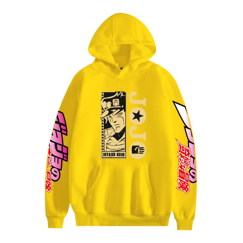 Unisex JOJO Anime Printed Pullover Hoodie