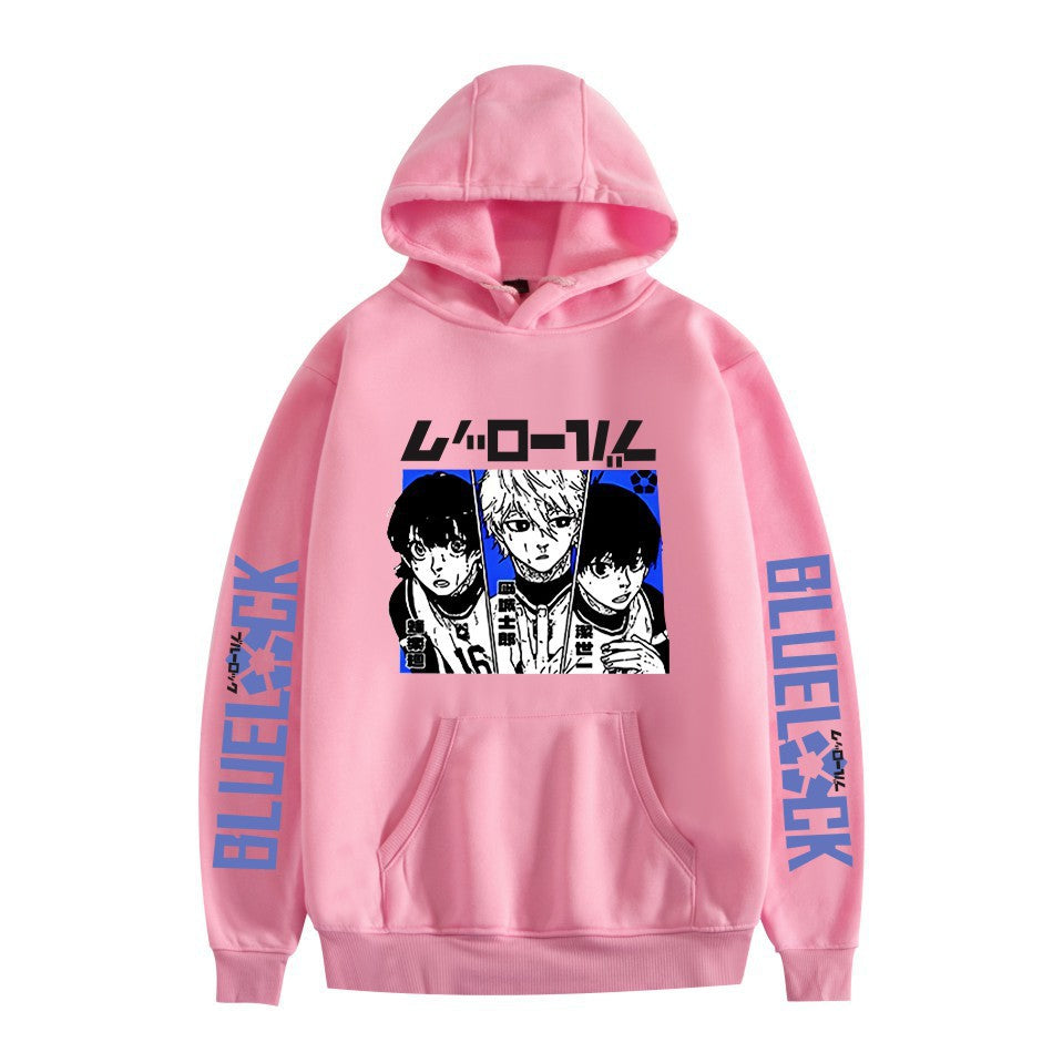 Unisex Anime Pattern Print Casual Loose Hoodie