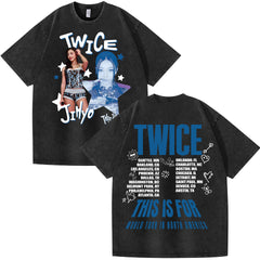 Twice THIS IS FOR WORLD TOUR Washed Tee
