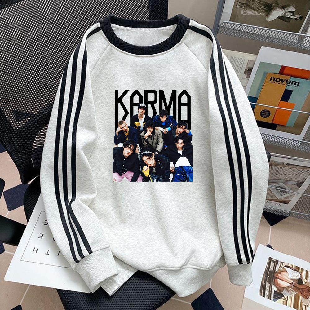 Casual KARMA Album College Crew Neck Sweatshirt