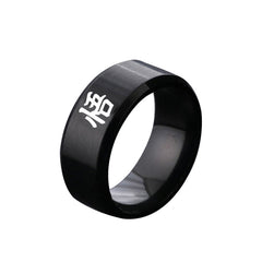 Anime Stainless Steel Logo Ring