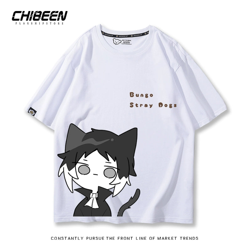 Trendy Anime Graphic Cotton Loose T-Shirt