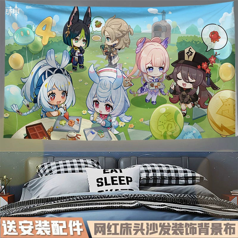 Game Family Photo Hanging Tapestry Decoration