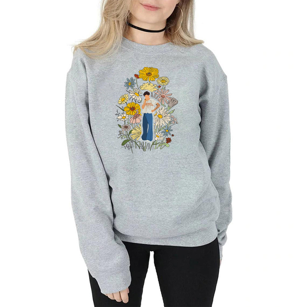 Cute Girls Harry Casual Round Neck Sweatshirt