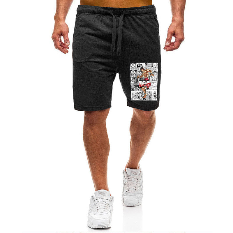 Men's Baki Anime Casual Sports Shorts