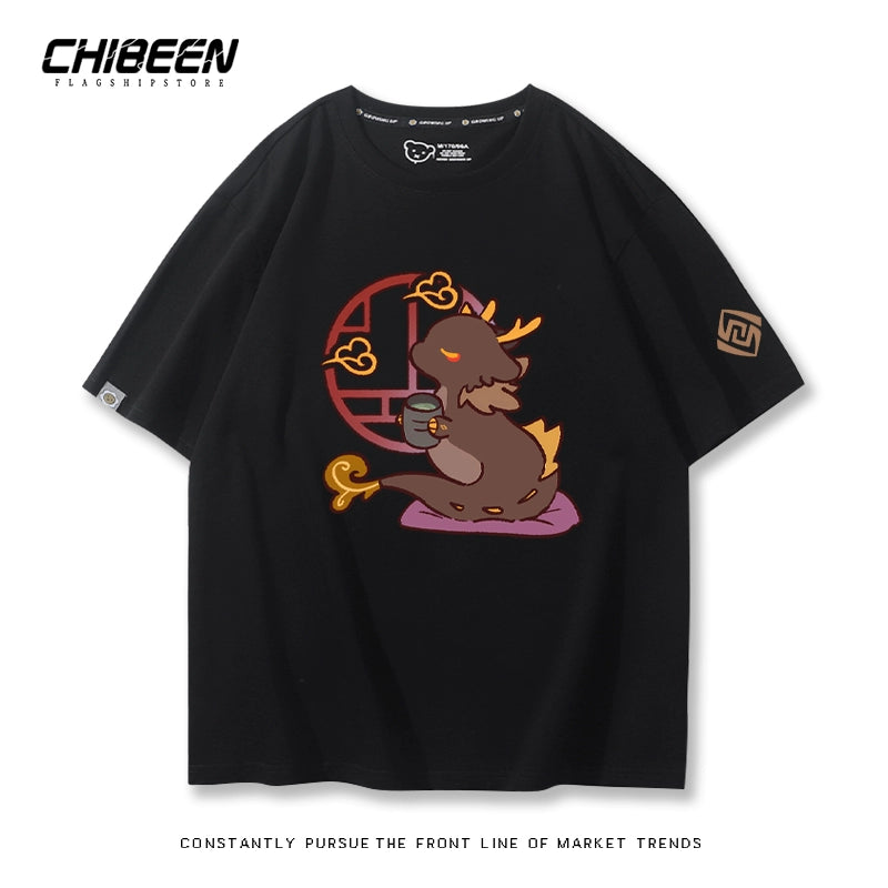 ZhongLi Game Print Short-sleeved T-shirt