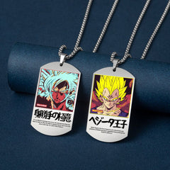 Super Saiyan Stainless Steel Dog Tag Necklace