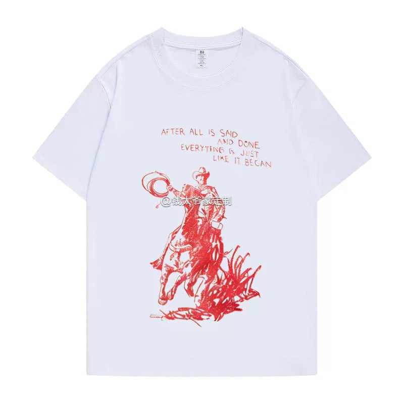 JAMES Same Style Cotton Short-sleeved T-shirt