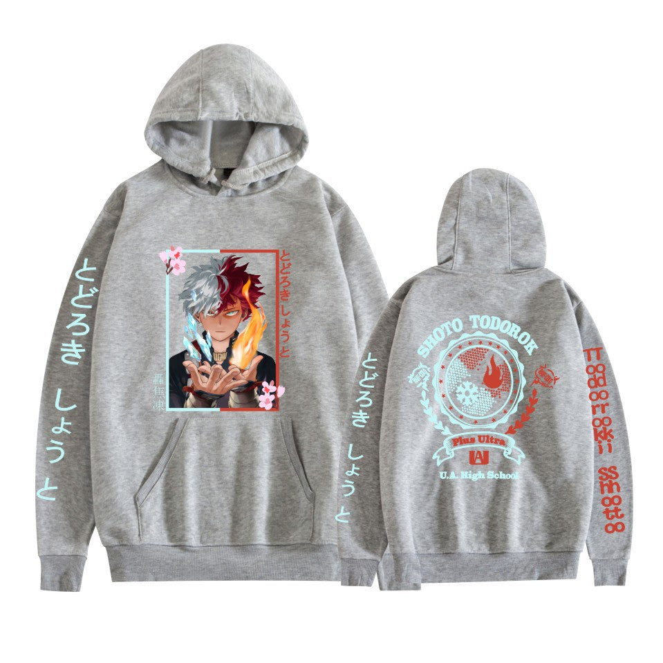 Casual Anime Print Men's and Women's Loose Hoodie