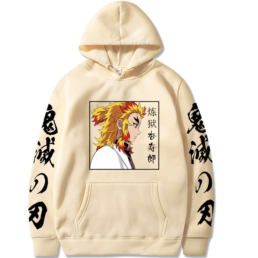 Unisex Anime Graphic Print Loose Hoodie