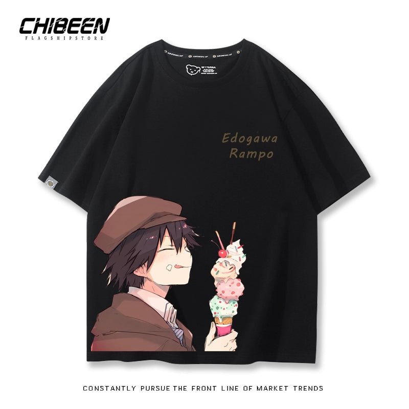 Casual Anime Short-sleeved Cotton Loose T-shirt