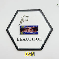 SKZ RUN IT Eyes Acrylic Keychain Bag Pendant