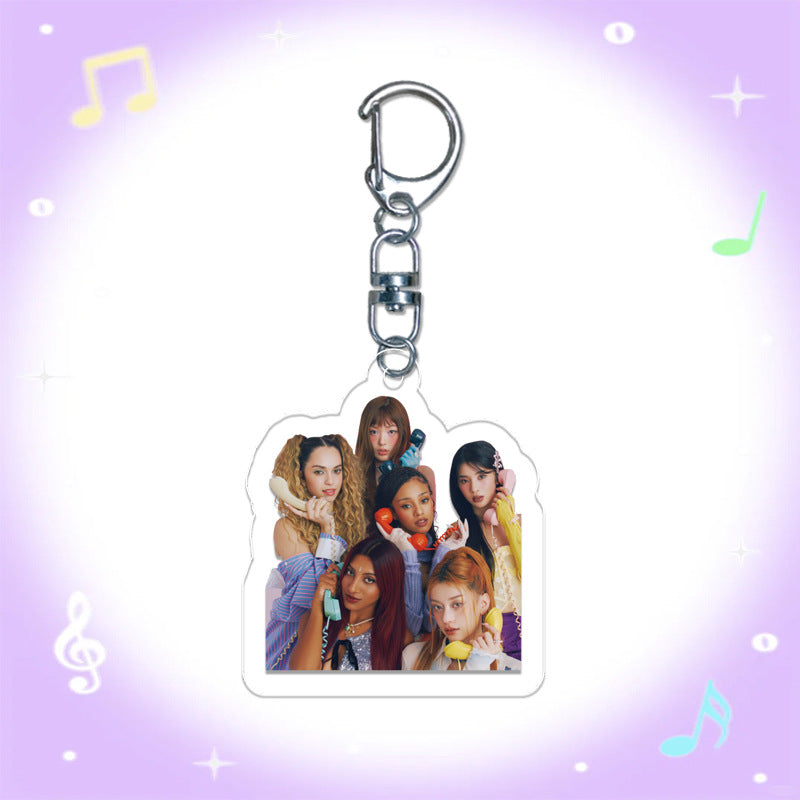 KATSEYE Acrylic Pendant Keychain