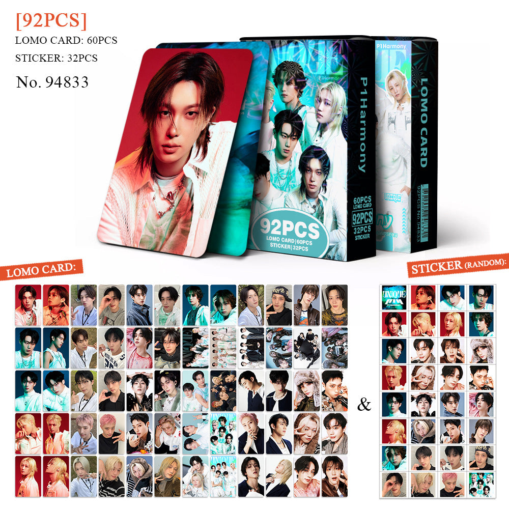 P1H UNIQUE Photocards + Stickers (92pcs)