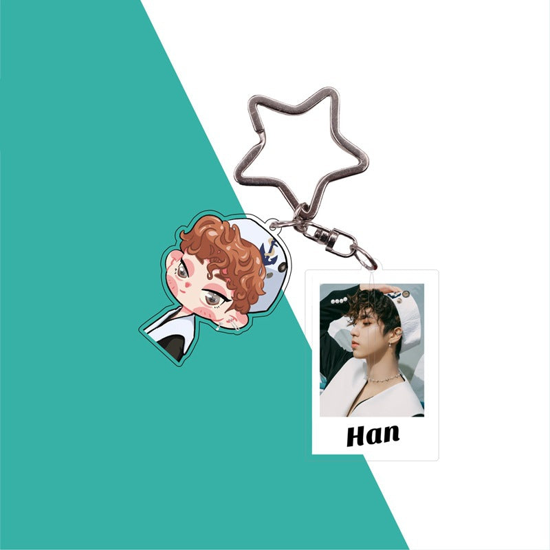 Cute Kpop Photo Keychain