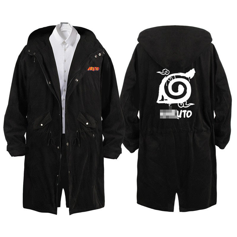 Unisex Itachi Anime Long Trench Jacket