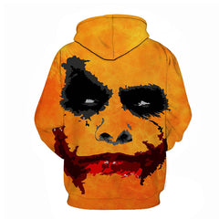 Unisex Joker Graffiti Printed 3D Casual Hoodie