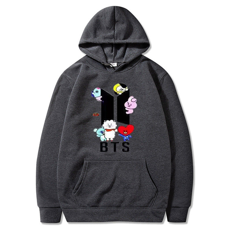 Women's Trendy Kpop Printed Casual Hoodie