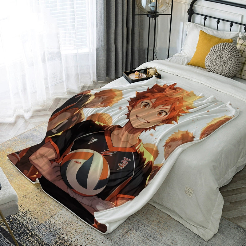 Hinata Anime Pattern Nap Blanket
