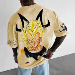 Men's Cool Anime Print Cotton T-shirt