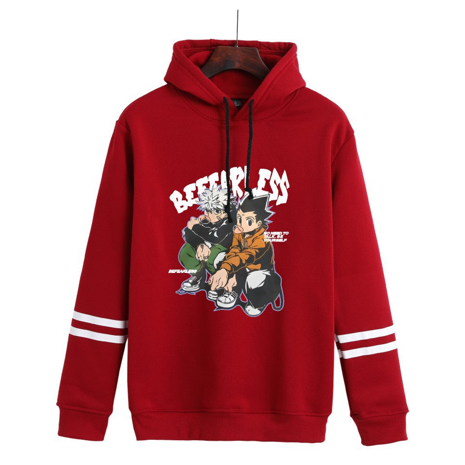 Unisex Trendy Anime Casual Loose Pullover Hoodie