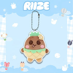 KPOP Cartoon Acrylic Keychain Pendant 6pcs