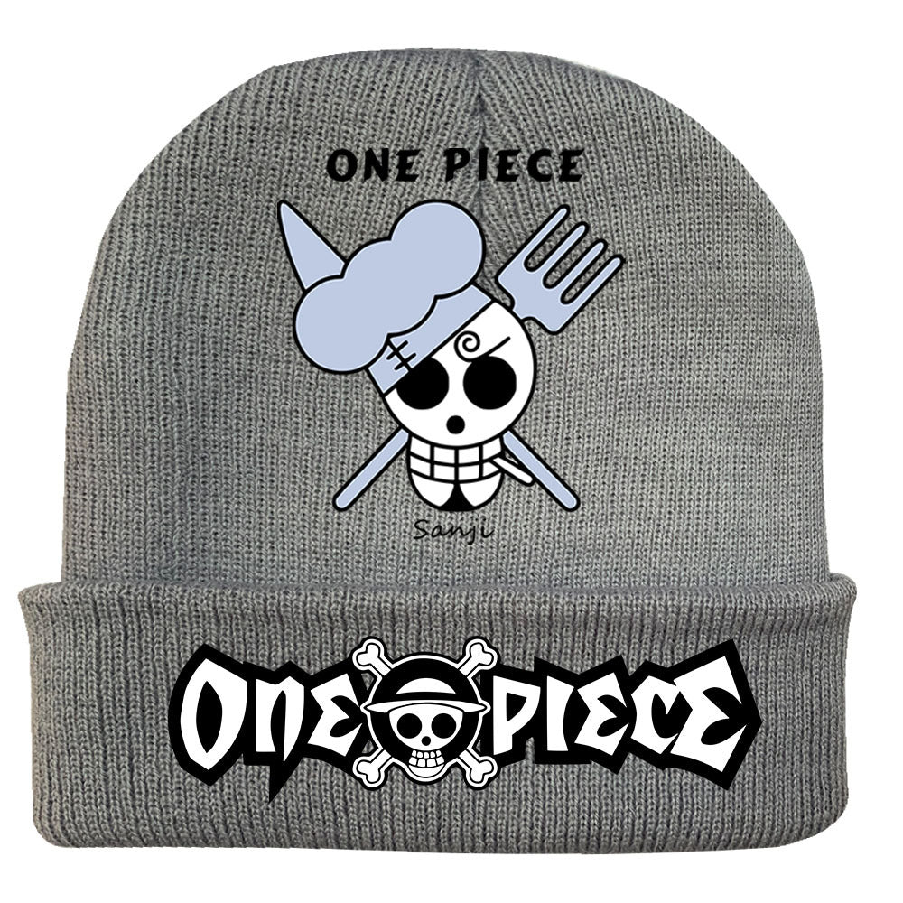 Trendy Luffy Print Knitted Hat