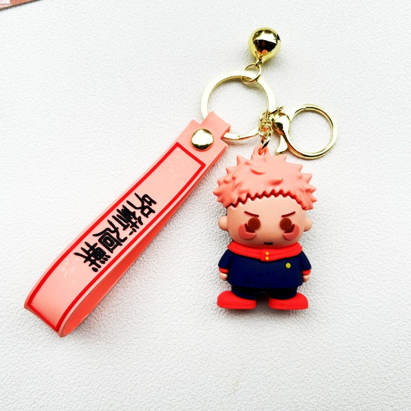 Cute Anime Soft Rubber Keychain Pendant