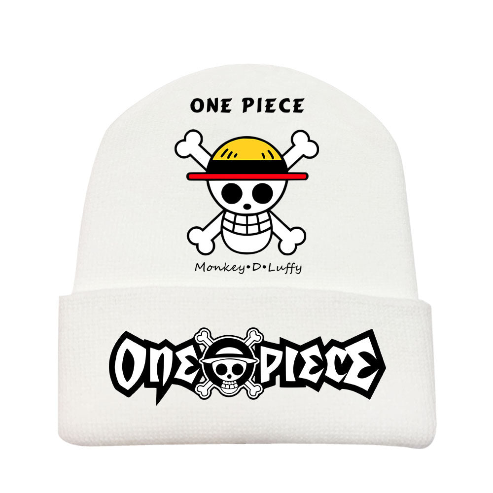 Trendy Luffy Print Knitted Hat