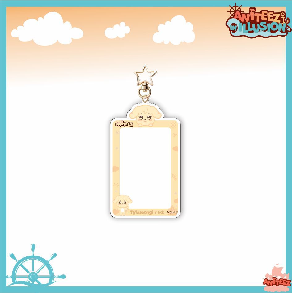 KPOP Cartoon Card Insert Keychain