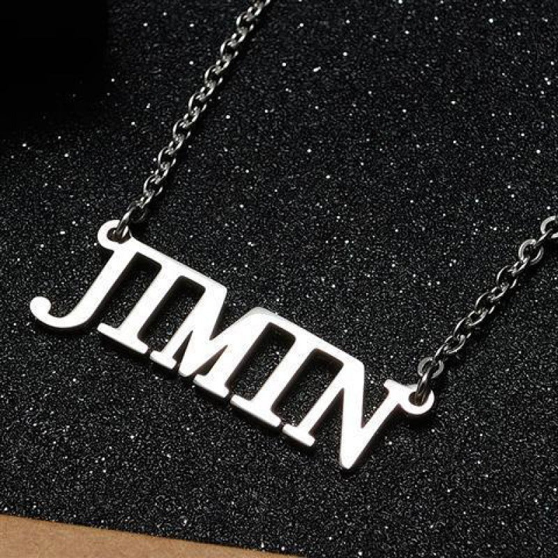 KPOP Logo Stainless Steel Bracelet Necklace