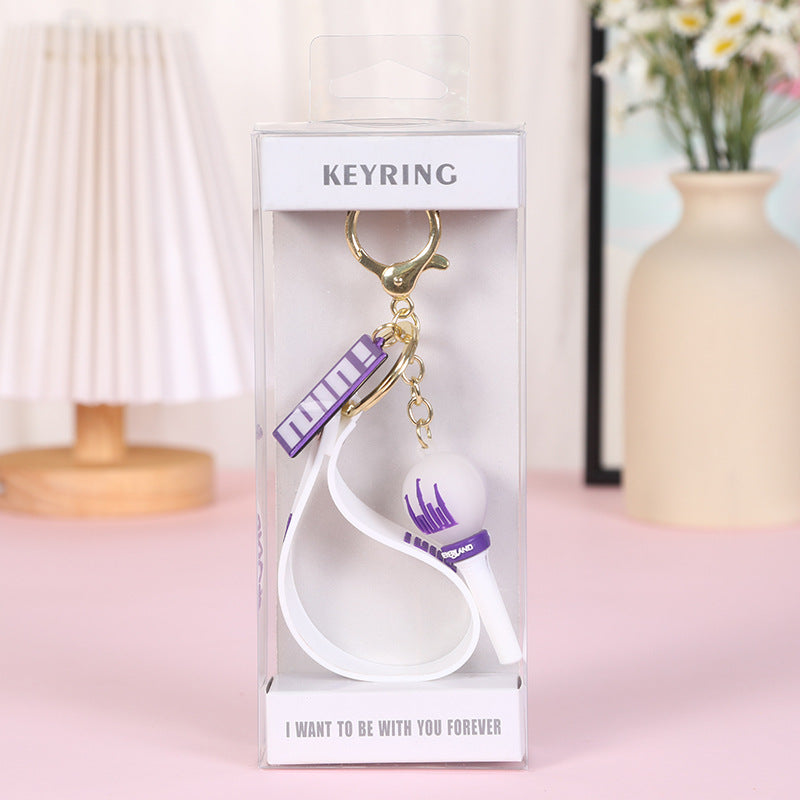 KPOP Lightstick Soft Rubber Keychain Pendant