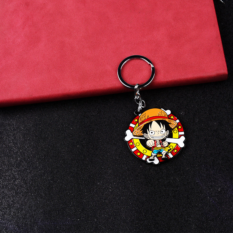 Luffy Rotatable Keychain Pendant