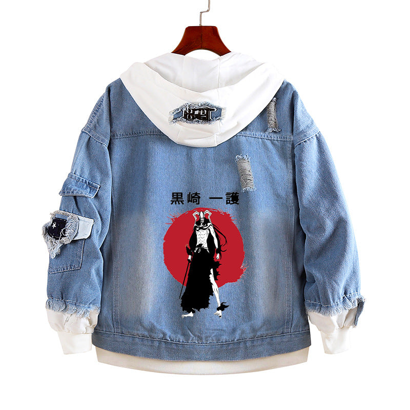 Trendy Anime Kurosaki Ichigo Denim Jacket