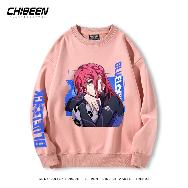 Cute Anime Graphic Crew Neck Sweatshirt