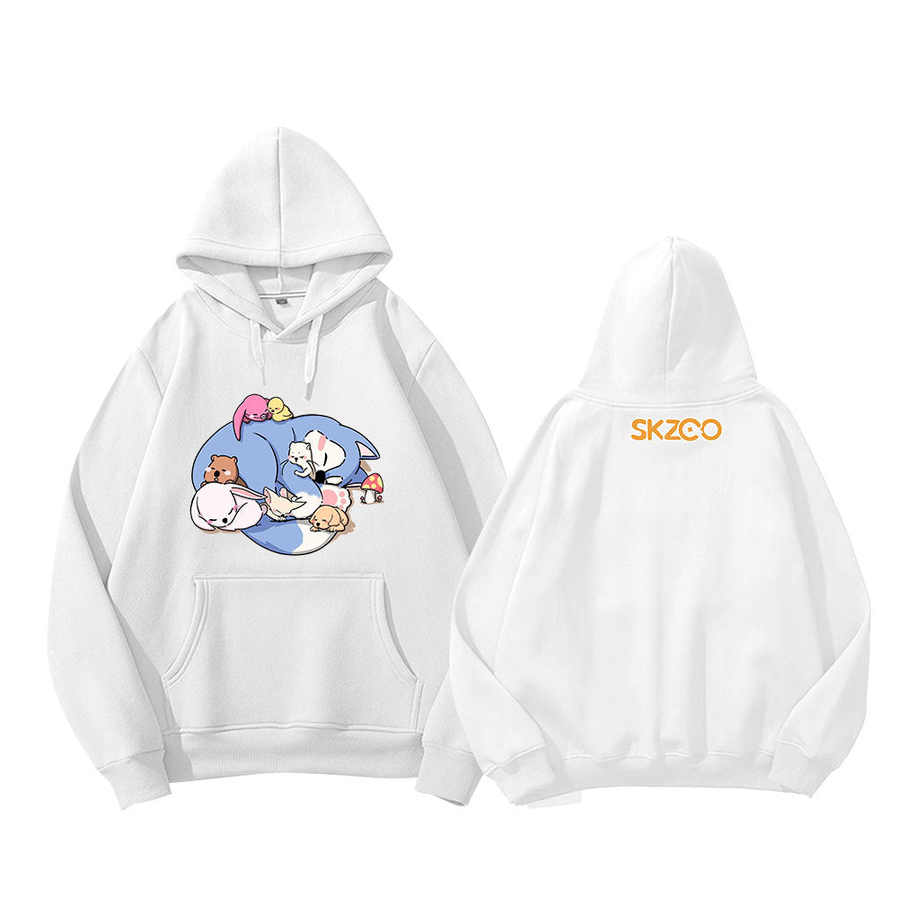 Kpop Cartoon Doll Pocket Hoodie