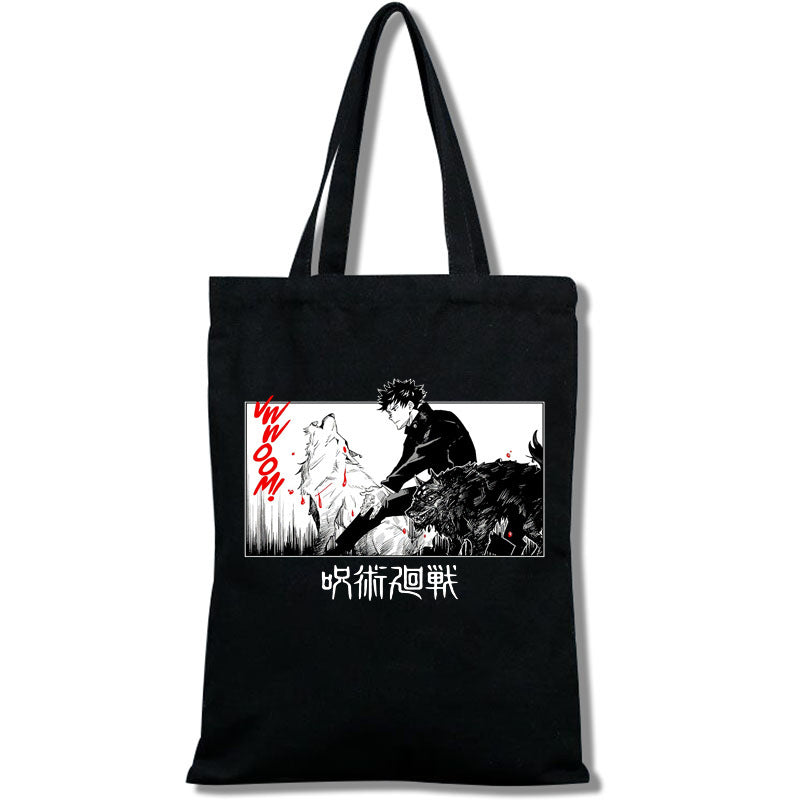 Casual Anime Printed Canvas Shoulder Bag