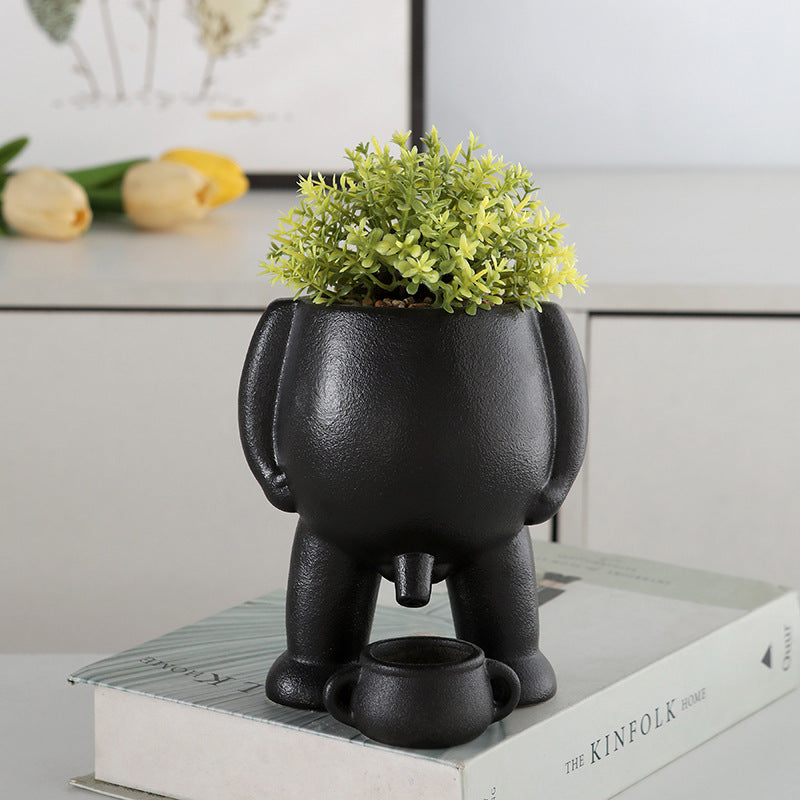 Funny Human Shaped Ceramic Pots
