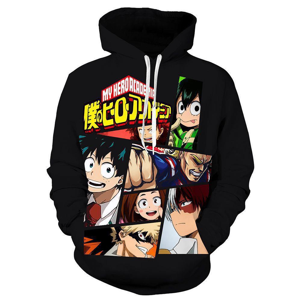 Unisex Anime 3D Printed Pullover Hoodie