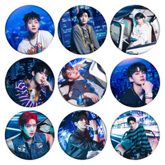 KPOP You Had Me At HELLO Badge Mirror Keychain