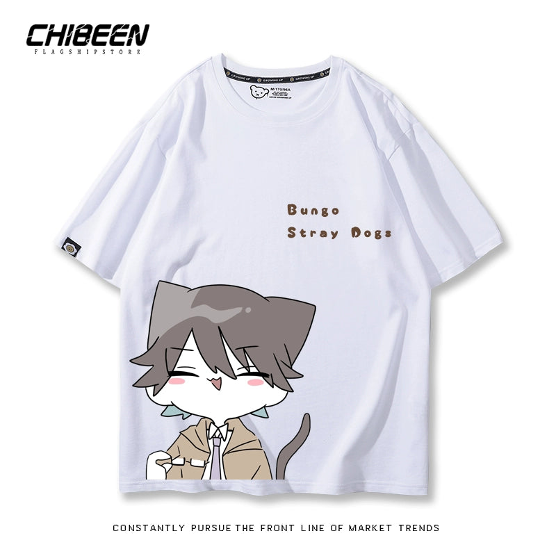 Trendy Anime Graphic Cotton Loose T-Shirt