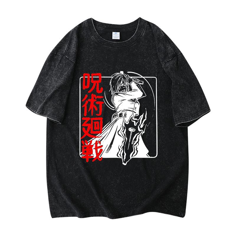 Retro Unisex Anime Short Sleeve Loose T-Shirt