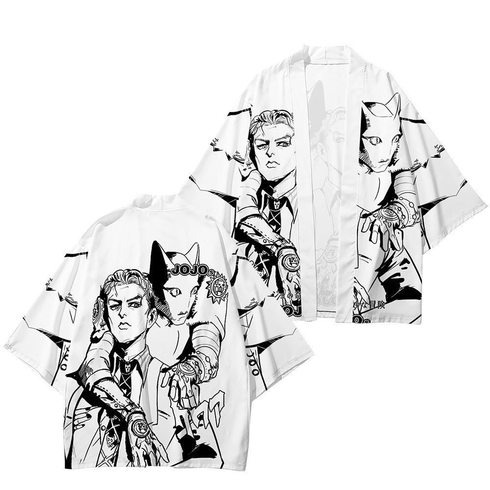 Unisex JOJO 3d Print Leisure Kimono Cloak