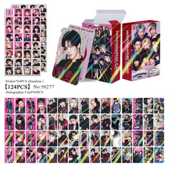 124PCS ATE BAD Holographic Photocard Sticker