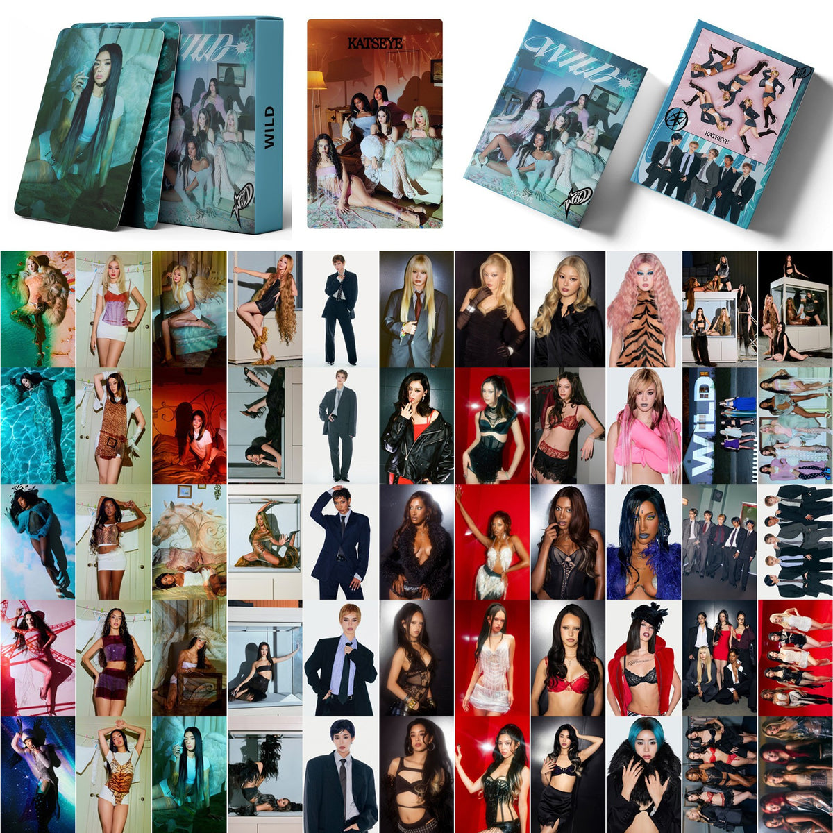 55PCS KATSEYE WILD Photo Cards Collection