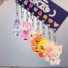 SKZ Acrylic Pendant Keyring 8PCS Set