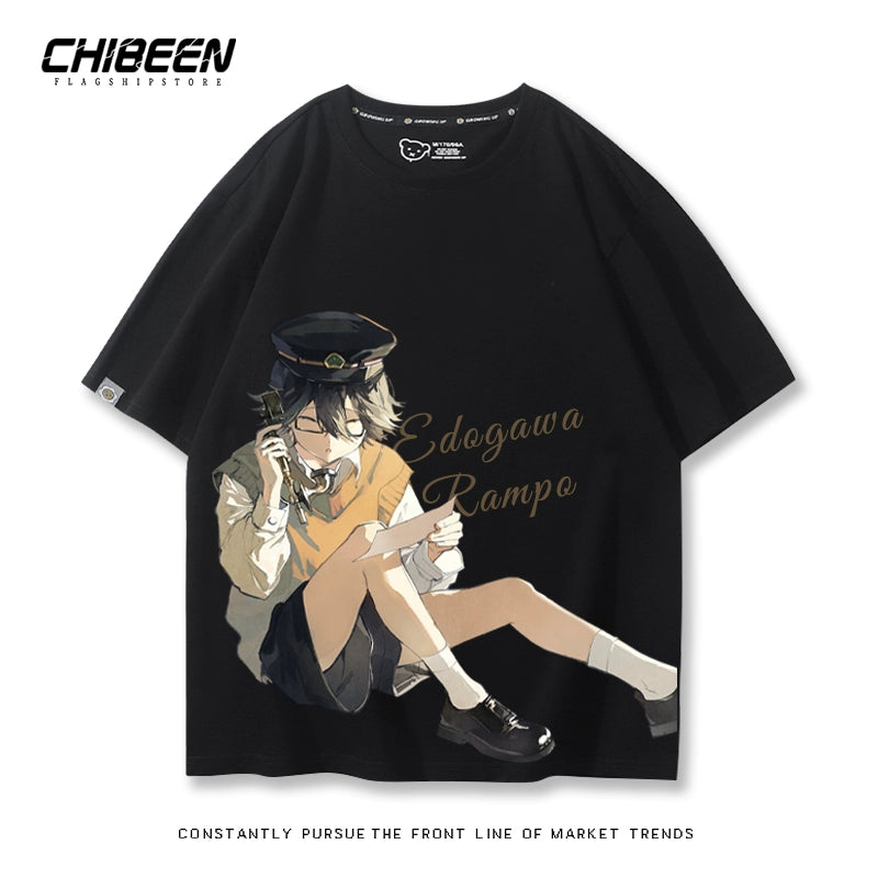 Casual Anime Short-sleeved Cotton Loose T-shirt
