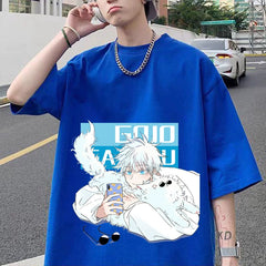 Unisex Gojo Anime Short-sleeved Loose T-shirt