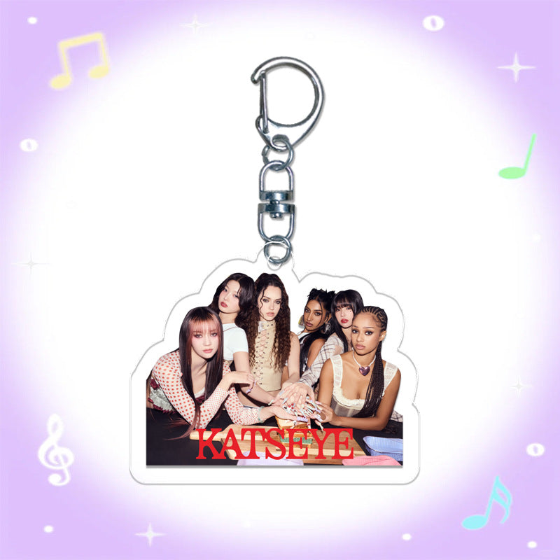 KATSEYE Acrylic Pendant Keychain